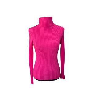 Cute hot pink or fuschia turtleneck